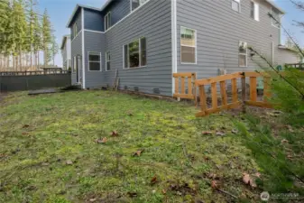 Backyard ready for your imagination.