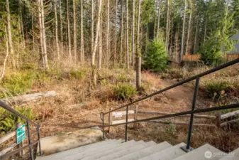 Additional trails and access down the street