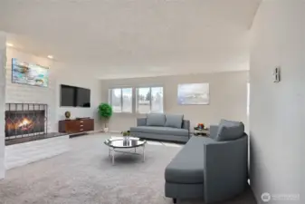 Living room/ virtual staged