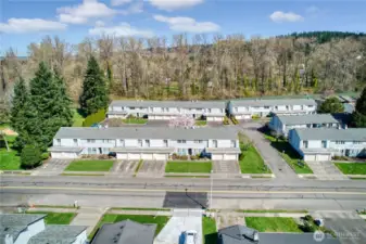 Aerial View / front entrance
