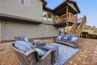 Large back yard patio