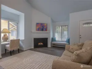 Gas Fireplace provides warmth and great ambiance.