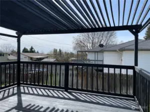 View of the back deck.