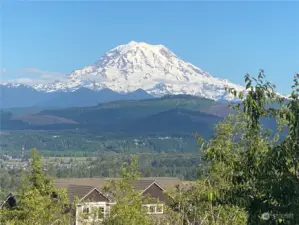 Majestic Mt. Rainier views towering over the Orting Valley are Spectacular!