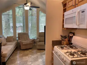 Inside is spacious