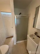 3/4 bath upstairs in-between 2 upstairs BR's
