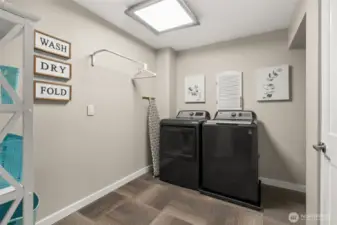 Large pass-through laundry room