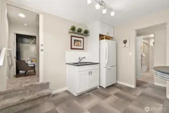 Darling kitchenette. Making this downstairs almost complete for an ADU