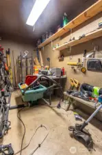 decent sized storage area on the backside of the carport.