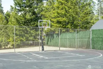 easy walking distance to basketball court