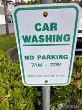 Car washing station is conveniently located near U building.
