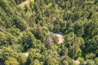 Aerial view of the approximate property lines