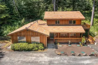 Front of the house faces NE