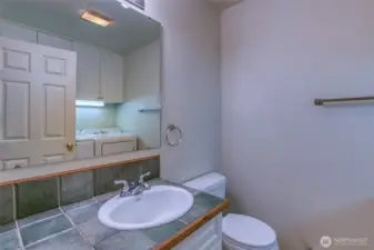 Main powder/utility room