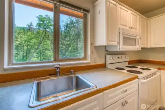 Upstairs kitchen view