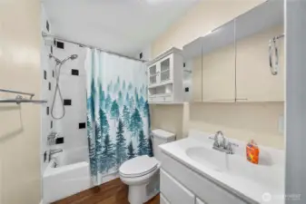 Full bath off living room