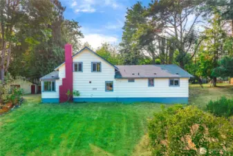 Large yard