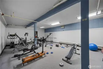 Gym is also located on lower floor