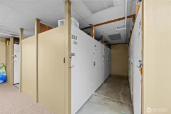 Each unit has its own storage unit!
