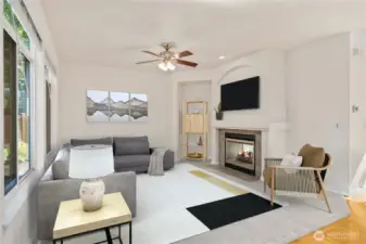 Virtually Staged Great Room