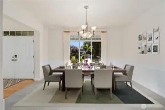 Virtually Staged Dining Room
