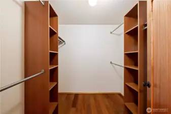 Primary walk-in closet