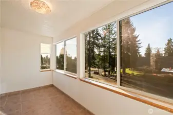 west facing Sunroom