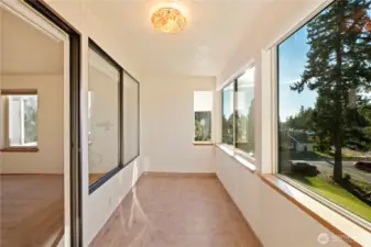 west facing sunroom