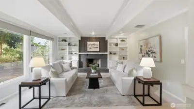 Family room off the eat in Kitchen