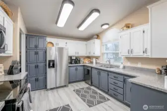 Big, bold & beautifully refreshed kitchen.