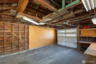 Large garage space