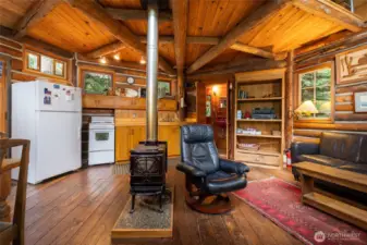 Wood stove keeps place so cozy on blustery days