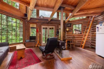 Cabin is open and very comfortable.