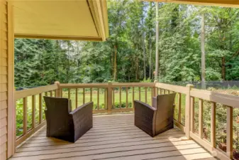 Private deck off master bedroom