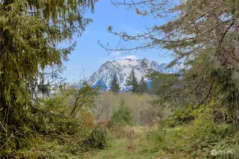 Mountain view from interior of property