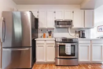 Stainless appliances included.