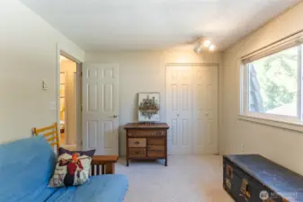 Third bedroom also looks out to back of property.