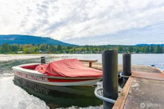 Dock has multiple boat slips available!