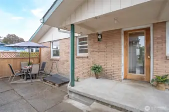 Back covered porch