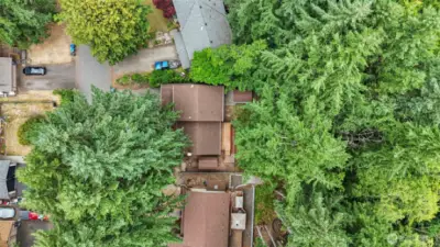 Overhead view of property