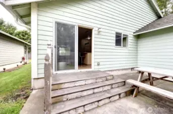 West side of house
