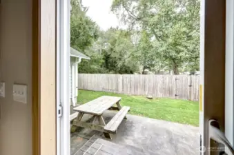 Gate in fence for easy access to the beach