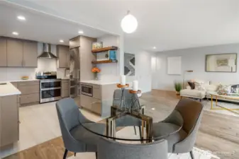 Dining Room and Updated Chef's Kitchen