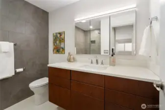 Primary Bathroom with Floating Vanity