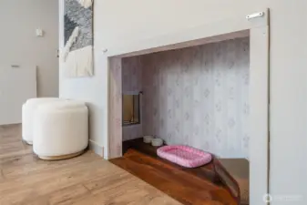 Pet Cubby with Pet Door Access. Magnetic Removable Door for Easy Access