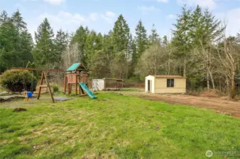 Play area and additional outbuildings