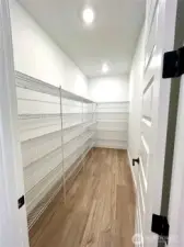 Huge pantry from garage entrance