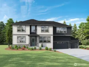 Wolf Point by D. R. Horton!  The Preston 3 car elevation A. Photo's are for representational purposes only. Colors and finishes may differ.