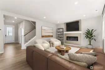 Spacious living room. Photo's are for representational purposes only. Colors and finishes may differ.