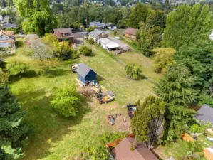 Large lot with 12x16 storage shed.